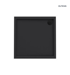 Brodzik 90x90 cm kwadratowy akrylowy czarny mat Superior Oltens (17001300)