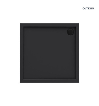 Brodzik 80x80 cm kwadratowy akrylowy czarny mat Superior Oltens (17002300)
