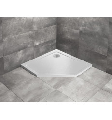 Brodzik pięciokątny 80x80 Doros PT Stone biały Radaway (SDRPT8080-01-04S)