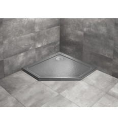 Brodzik pięciokątny 80x80 Doros PT Stone antracytowy Radaway (SDRPT8080-01-64S)