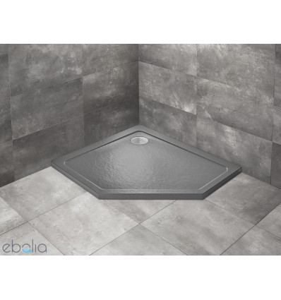 Brodzik pięciokątny 100x80 Doros PT E Lewy Stone antracytowy Radaway (SDRPT1080-01-64SL)