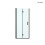 Drzwi prysznicowe 80 cm wnękowe czarny mat/szkło przezroczyste Hallan Oltens (21200300)