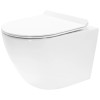 Miska WC podwieszana z deską Carlo Flat Mini Gold/White Rea (REA-C0669)