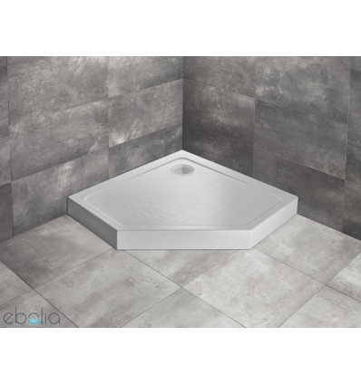 Brodzik pięciokątny 80x80 Doros PT Compact Stone biały Radaway (SDRPT8080-05-04S)