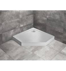 Brodzik pięciokątny 80x80 Doros PT Compact Stone biały Radaway (SDRPT8080-05-04S)