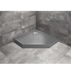 Brodzik pięciokątny 80x80 Doros PT Compact Stone biały Radaway (SDRPT8080-05-64S)
