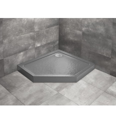 Brodzik pięciokątny 100x80 Doros PT E Compact Stone antracytowy Radaway (SDRPTP1080-05-64SR)