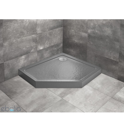 Brodzik pięciokątny 100x80 Doros PT E Compact Stone antracytowy Radaway (SDRPTP1080-05-64SR)
