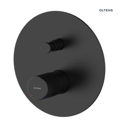 Bateria wannowo-prysznicowa podtynkowa kompletna czarny mat Hamnes Oltens (34106300)