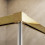 Kabina prysznicowa 70x70 Idea KDD Gold Radaway (387065-09-01L + 387065-09-01R)