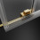 Kabina prysznicowa 70x70 Idea KDD Gold Radaway (387065-09-01L + 387065-09-01R)