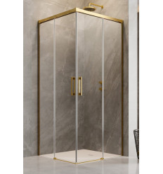 Kabina prysznicowa 70x70 Idea KDD Gold Radaway (387065-09-01L + 387065-09-01R)