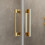 Kabina prysznicowa 70x70 Idea KDD Gold Radaway (387065-09-01L + 387065-09-01R)
