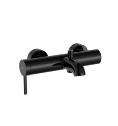 Bateria wannowo-prysznicowa jednouchwytowa ścienna Titanium Black Ona Roca (A5A029ECN0)