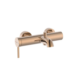 Bateria wannowo-prysznicowa jednouchwytowa ścienna Rose Gold Ona Roca (A5A029ERG0)