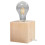Lampa biurkowa ARIZ naturalne drewno Peach Puff Sollux (SL.0677)