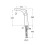 Bateria umywalkowa Cold Start wysoka z korkiem Click-Clack Ona Roca (A5A3A3AC00)