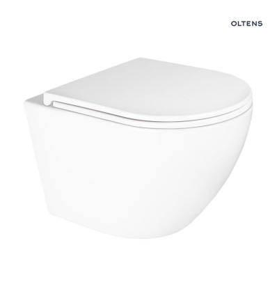 Miska WC wisząca PureRim z powłoką SmartClean biała Hamnes Kort Oltens (42519000)
