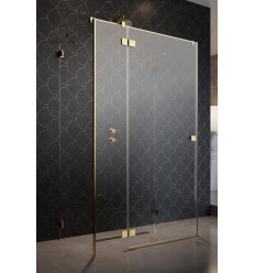 Kabina prysznicowa 80x90 Lewa Essenza Pro Gold KDJ+S Radaway (10097380-09-01L + 10098090-01-01 + 10098090-01-01)