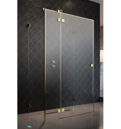 Kabina prysznicowa 90x70 Lewa Essenza Pro Gold KDJ+S Radaway (10097380-09-01L + 10098070-01-01 + 10098070-01-01)