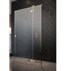 Kabina prysznicowa 120x75 Prawa Essenza Pro Gold KDJ+S Radaway (10097312-09-01R + 10098075-01-01 + 10098075-01-01)