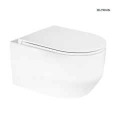 Zestaw miska WC wisząca PureRim z powłoką SmartClean z deską wolnoopadającą biały Holsted Oltens (42517000)
