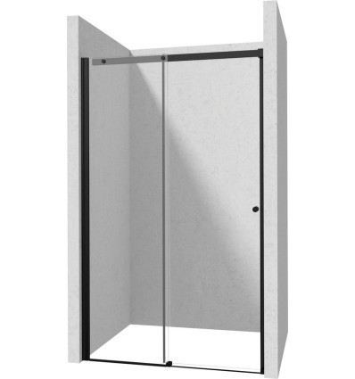 Drzwi prysznicowe 140 przesuwne Kerria Plus Nero Deante (KTSPN14P)
