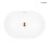 Umywalka 61x40 cm wpuszczana owalna biała Tive Oltens (40323000)
