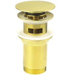 Korek do umywalki lub bidetu uniwersalny złoto szczotkowane Deante (NHC R10U)