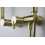 Deszczownica z baterią prysznicową złoto szczotkowane Silia Deante (NQS R4XM)