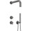 Zestaw prysznicowy podtynkowy z główką prysznicową titanium Silia Deante (NQS D9XK)