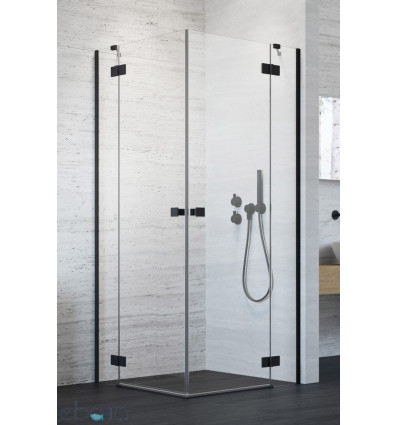 Kabina prysznicowa 90x100 Essenza KDD Black Radaway (1385060-54-01L + 1385062-54-01R)