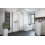 Kabina przyścienna 100x100 Essenza KDJ+S Black Radaway (1385022-54-01R + 1384052-01-01 + 1384052-01-01)