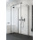 Kabina przyścienna 100x70 Essenza KDJ+S Black Radaway (1385022-54-01L + 1384048-01-01 + 1384048-01-01)