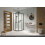 Kabina prysznicowa 80x80 Premium Pro Black PDD Radaway (1013000-01-01 + 1013100-54-01)