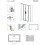 Drzwi prysznicowe 140 Idea White DWD Radaway (387124-04-01)