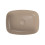 Umywalka nablatowa 50x38 Larga prostokątna brązowy mat Cersanit (K677-063)