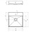 Umywalka granitowa nablatowa 40x40 Correo antracyt metalik Deante (CQR TU4S)