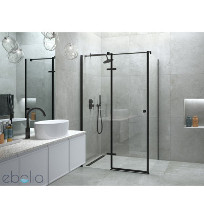 Kabina prysznicowa 100x80 Pixa Black New Besco (PPP-108-195B)