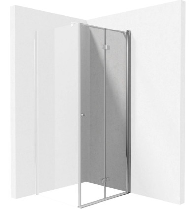 Drzwi prysznicowe systemu Kerria Plus 100 cm chrom - składane Deante (KTSX043P)