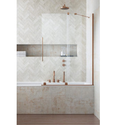 Parawan nawannowy 110 Furo Brushed Copper PND II Radaway (10109588-93-01R + 10112544-01-01)