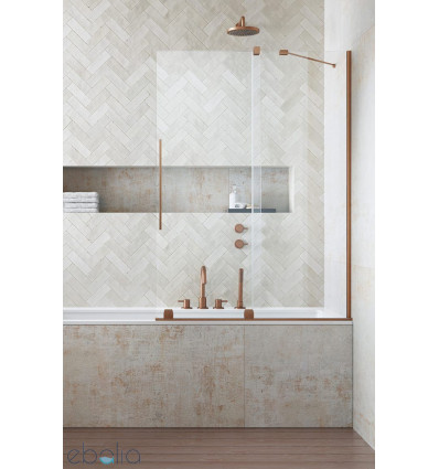 Parawan nawannowy 100 Furo Brushed Copper PND II Radaway (10109538-93-01L + 10112494-01-01)