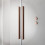 Parawan nawannowy 100 Furo Brushed Copper PND II Radaway (10109538-93-01L + 10112494-01-01)