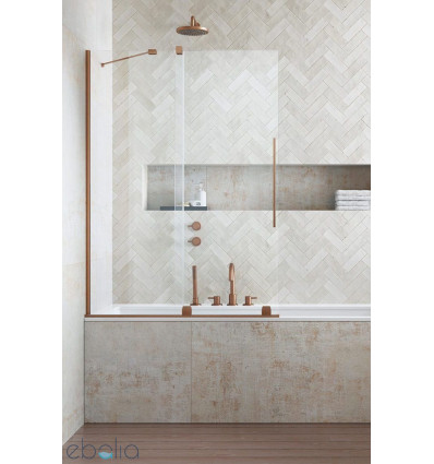 Parawan nawannowy 100 Furo Brushed Copper PND II Radaway (10109538-93-01L + 10112494-01-01)