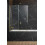 Parawan nawannowy 140 Furo Brushed Gold PND II Radaway (10109738-99-01L + 10112694-01-01)