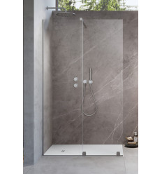 Kabina prysznicowa 120 Furo Walk-in Brushed Nickel Radaway (10106638-91-01L + 10110594-01-01)