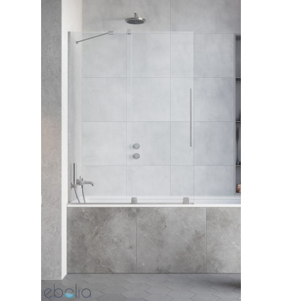 Parawan nawannowy 140 Furo Brushed Nickel PND II Radaway (10109738-91-01L + 10112694-01-01)