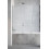 Parawan nawannowy 140 Furo Brushed Nickel PND II Radaway (10109738-91-01L + 10112694-01-01)