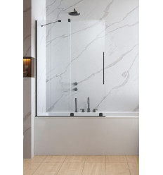 Parawan nawannowy 150 Furo Brushed GunMetal PND II Radaway (10109788-92-01L + 10112744-01-01)