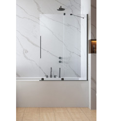 Parawan nawannowy 130 Furo Brushed GunMetal PND II Radaway (10109688-92-01R + 10112644-01-01)